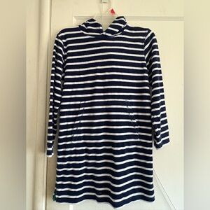 Mini Boden Navy and White Striped Dress